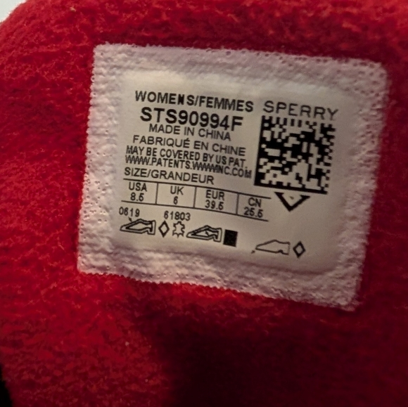 Sperry Top-Sider Saltwater Duck Boots Women 8.5 Leather Waterproof Red Rubber - Picture 5 of 8